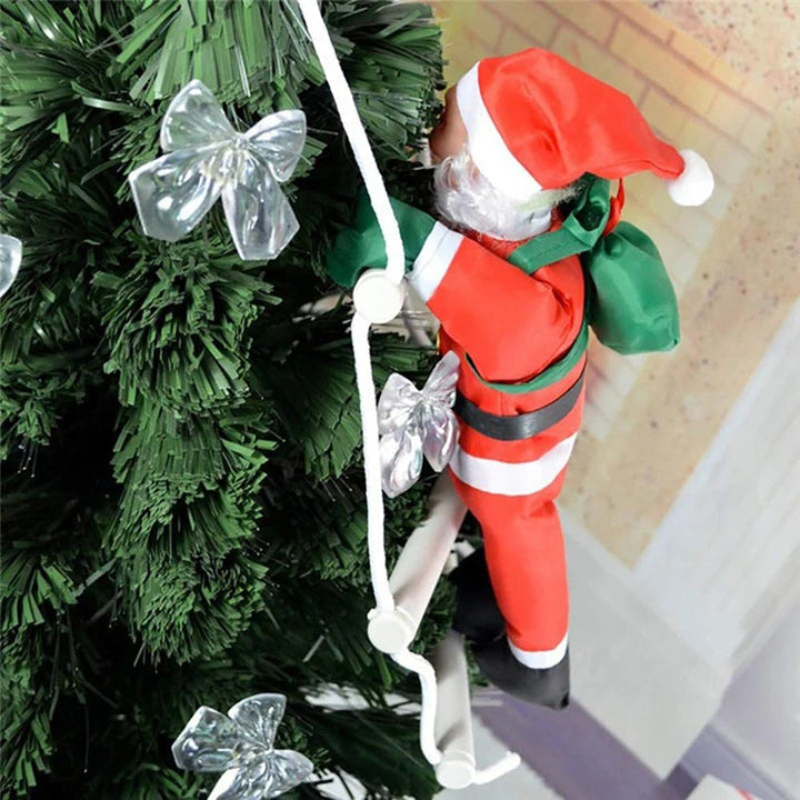 ClimbingChristmas | Ornamento pendente a forma di Babbo Natale per la decorazione dell'albero 4