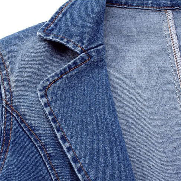 Blazer Donna in Denim Vestibilità Classica