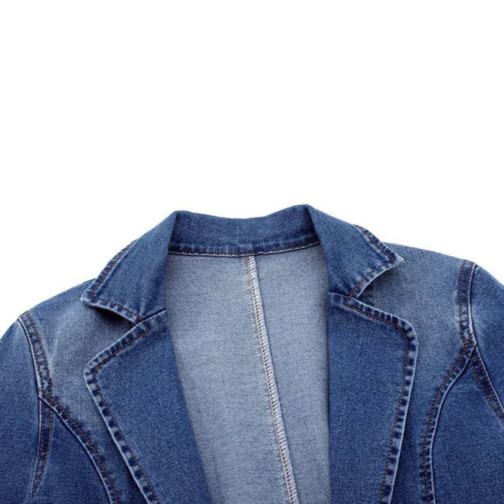 Blazer Donna in Denim Vestibilità Classica