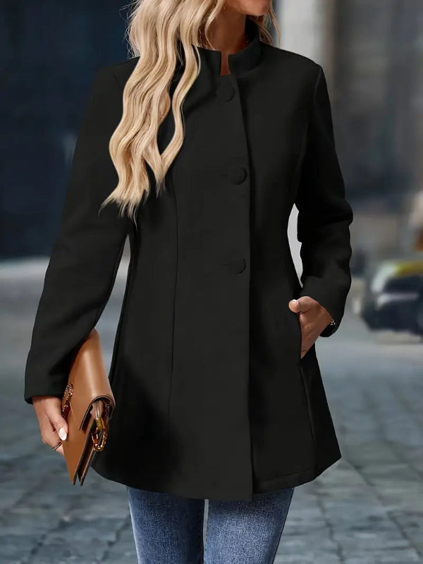 Colata Cappotto Donna | Collo Alto & Eleganza Invernale