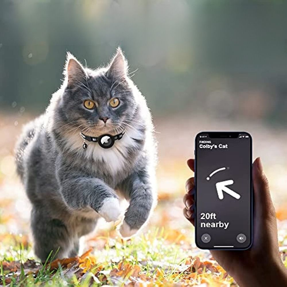 Collare GPS Gatti Design Riflettente Chiusura a Sgancio Rapido - Vesarelli