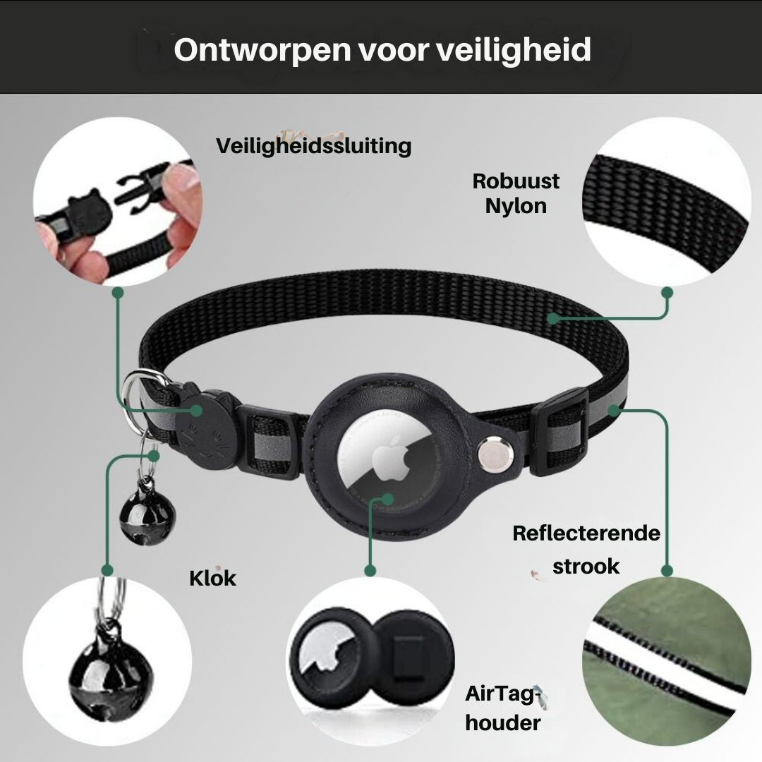 Collare GPS per Gatti con Design Riflettente e Chiusura a Sgancio Rapido – Sicurezza e Visibilità Notturna 3