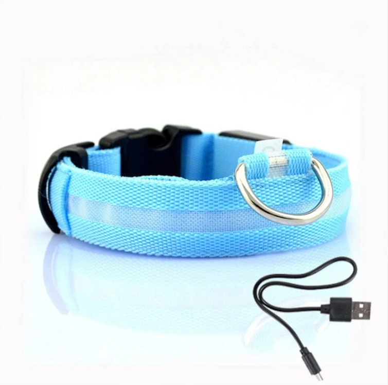 Collare Cani con Luci LED Regolabile - Vesarelli