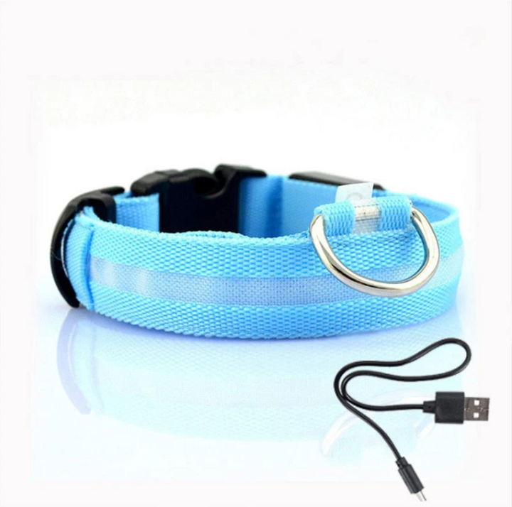Collare Cani con Luci LED Regolabile - Vesarelli