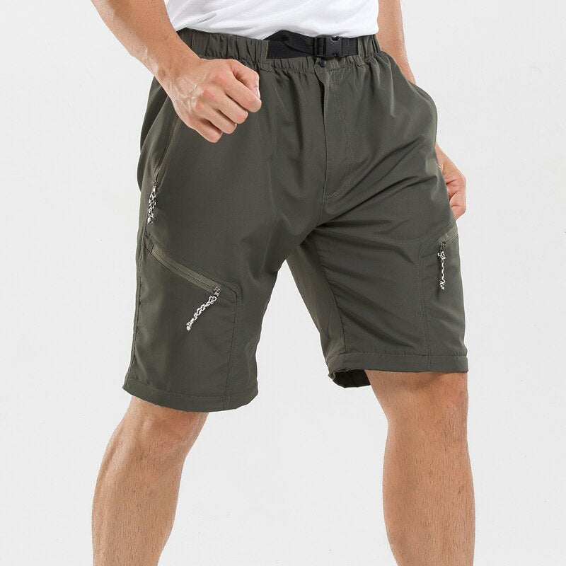 Pantaloni Uomo Cargo in Tessuto Tecnico Convertibili Escursionismo