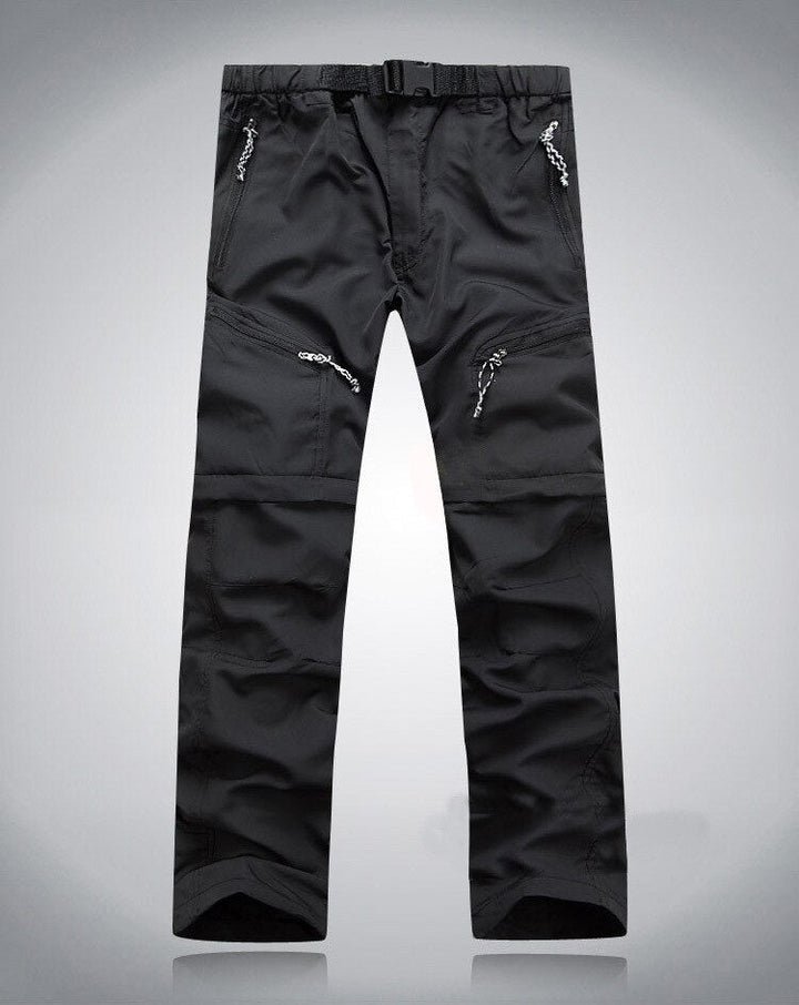 Pantaloni Uomo Cargo in Tessuto Tecnico Convertibili Escursionismo