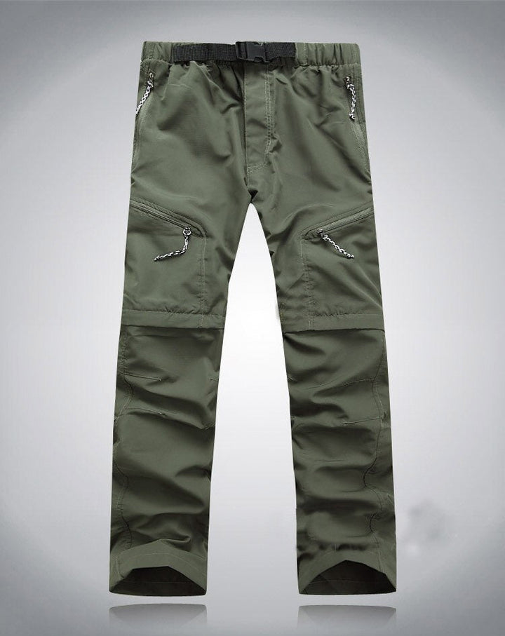 Pantaloni Uomo Cargo in Tessuto Tecnico Convertibili Escursionismo - Vesarelli