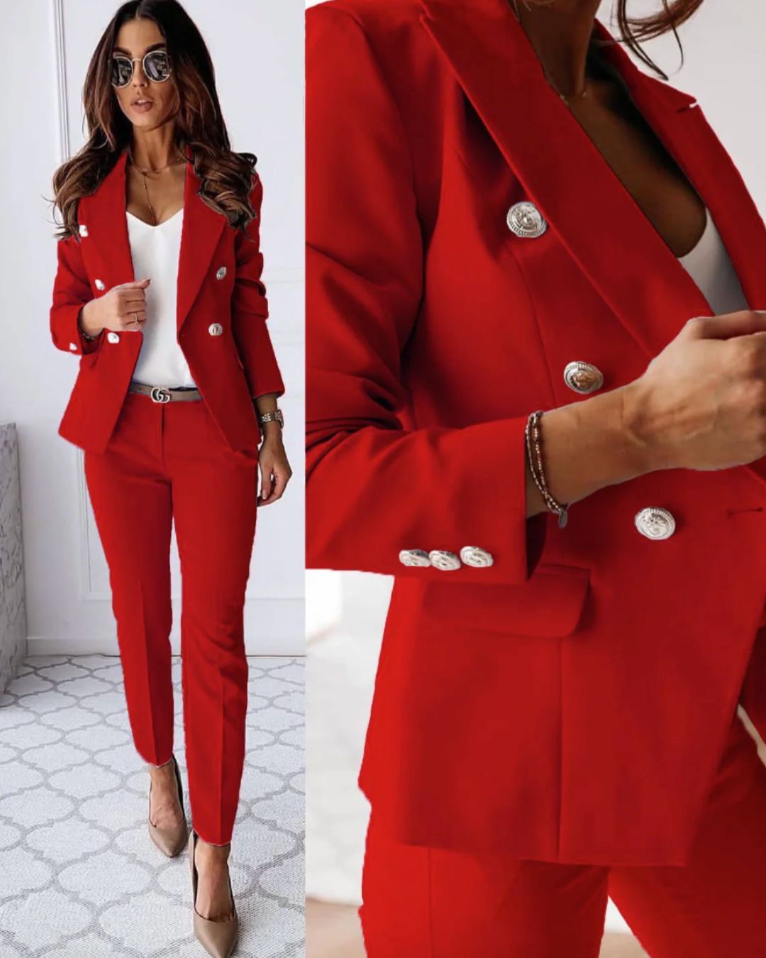 Completo Donna Doppiopetto | Taglio Sartoriale & Silhouette Slanciata