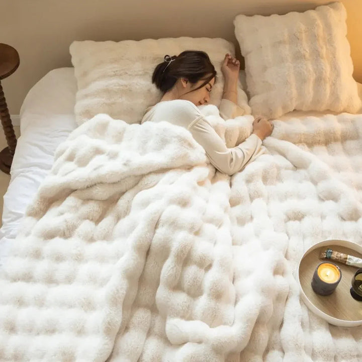 Coperta in Lana Morbida e Calda per Comfort Invernale – Perfetta per Ogni Stagione 3