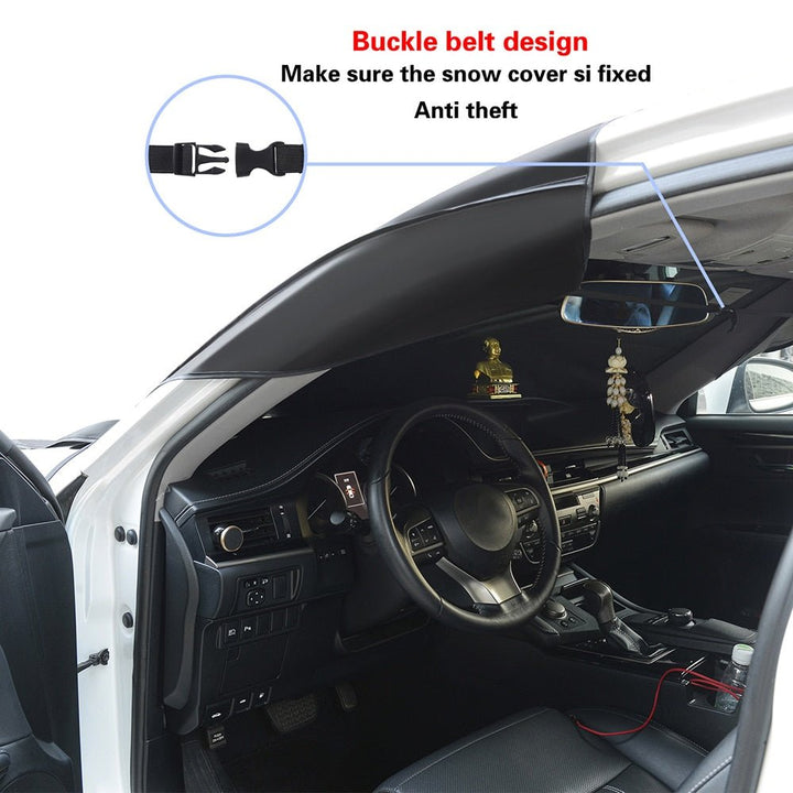 Copertura parasole magnetica per auto - Anti-neve, antipolvere, isolamento termico, quattro stagioni, universale per berlina, SUV e SUV. 3
