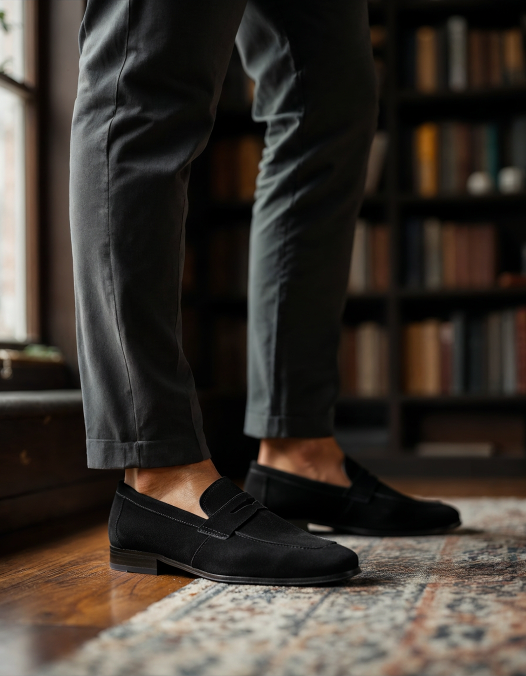 Mocassini Uomo in Camoscio Classici Comfort Quotidiano
