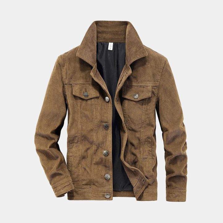 Giacca Uomo in Velluto a Coste Stile Elegante Comfort