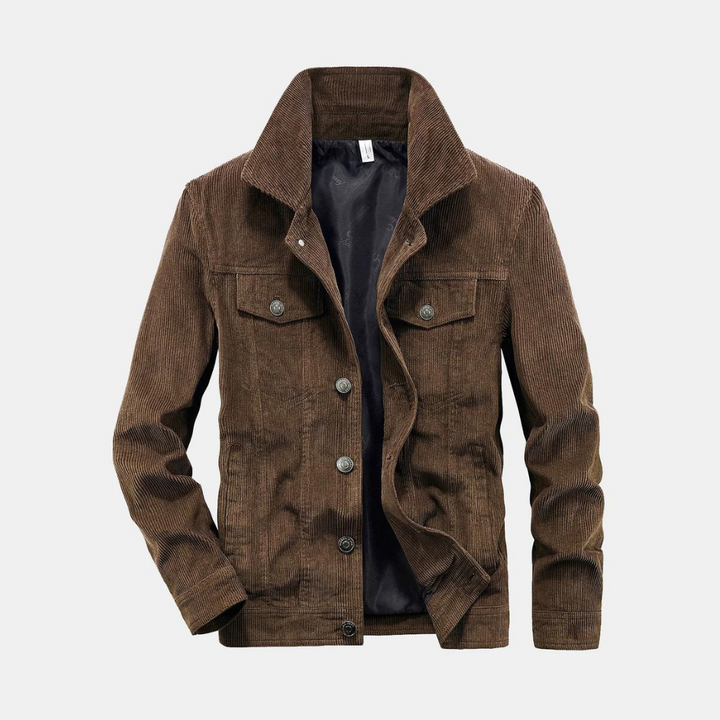 Giacca Uomo in Velluto a Coste Stile Elegante Comfort