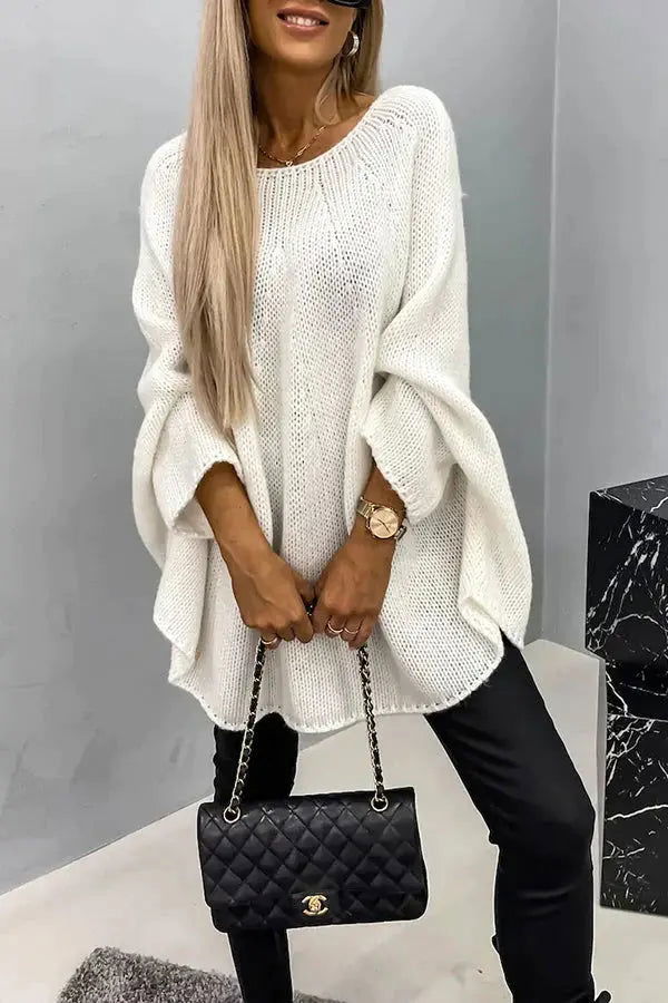 Cozy Chic: Women's Knitted Sweater by ELLA - Lizabella Fashion -  -  - Cozy Chic: Women's Knitted Sweater by ELLA - Lizabella Fashion - #tag1# - #tag2#