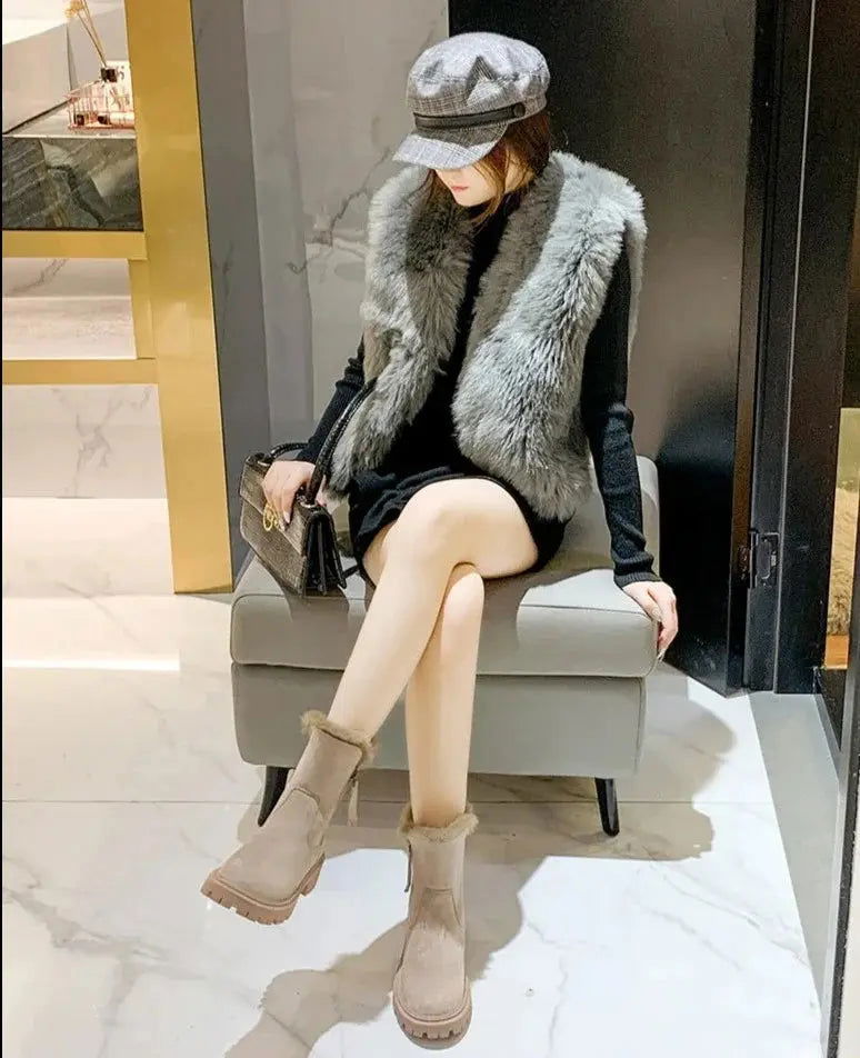 Stivali Donna Invernali Comodi Scarpe Calde - Vesarelli