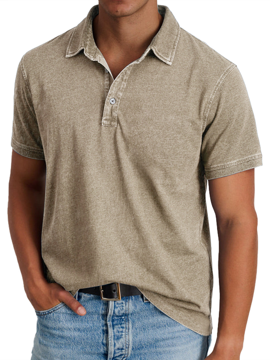 Crelon | Classica Polo Uomo Manica Lunga Slim Fit 5