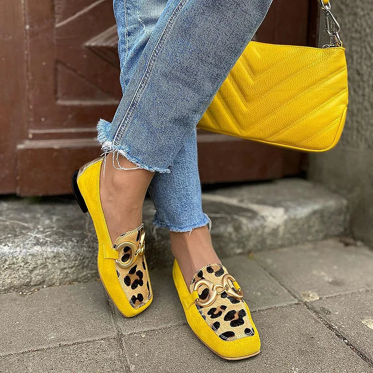 Mocassini Donna Eleganti Dettagli Animalier Classici - Vesarelli