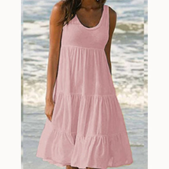 Cristina | Elegante Abito Midi con Volant a Strati per Occasioni Speciali 7