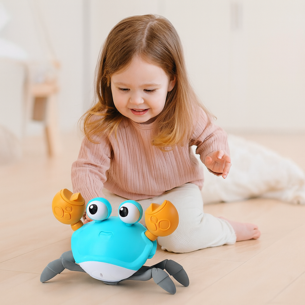 Giocattolo Bambino a Forma di Granchio con Musica e Luci Colorate - Vesarelli