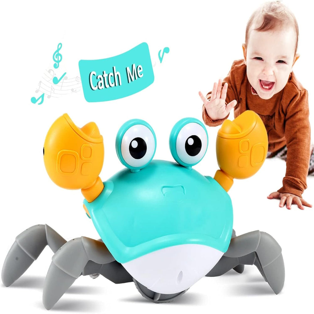 CrustaceanJoy | Giocattolo per bambini a forma di granchio che striscia con musica e luci colorate 1