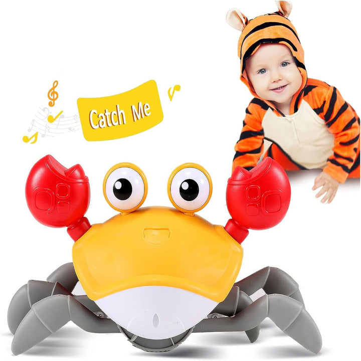 CrustaceanJoy | Giocattolo per bambini a forma di granchio che striscia con musica e luci colorate 5