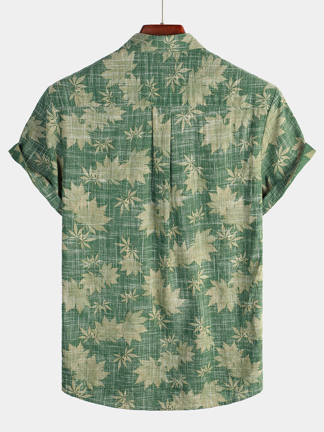 Camicia Uomo Cotone Maniche Corte Stile Hawaiano
