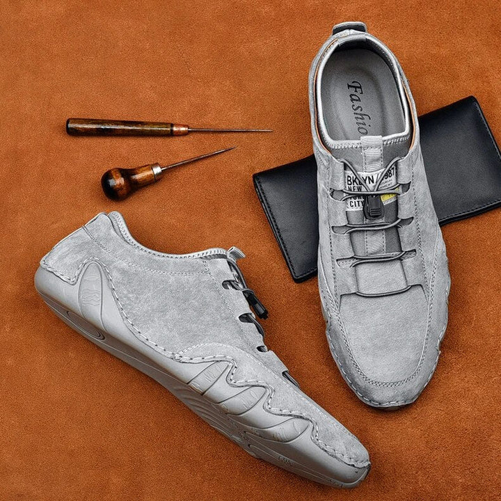 Mocassini Uomo in Pelle Ortopedica Slip-On Comodi Eleganti
