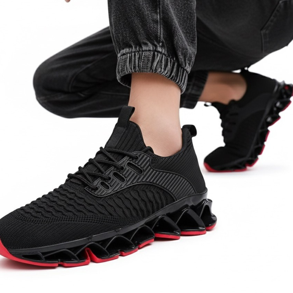 Sneakers Uomo con Rialzo Interno Suola Strutturata Comfort