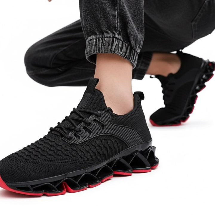 Sneakers Uomo con Rialzo Interno Suola Strutturata Comfort