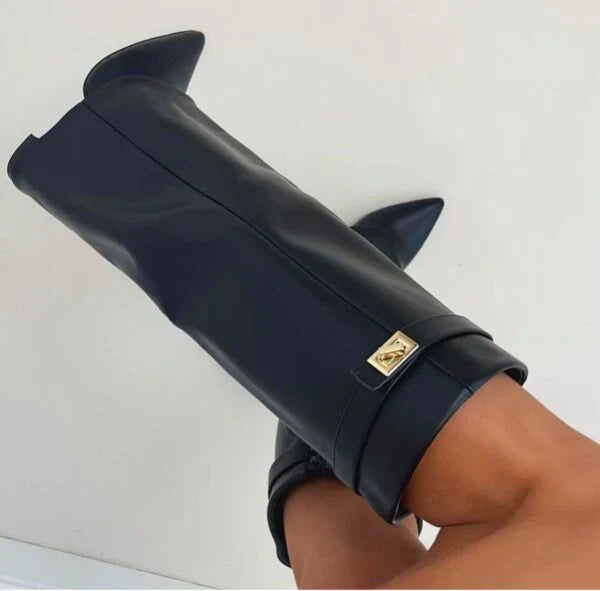 Stivali Donna Tacco Alto Design Elegante Dettagli