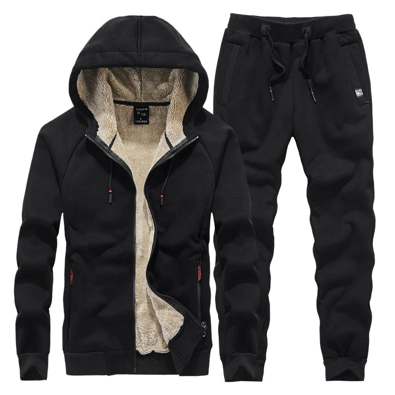 Tuta Uomo in Pile Spesso Caldo Regular Fit
