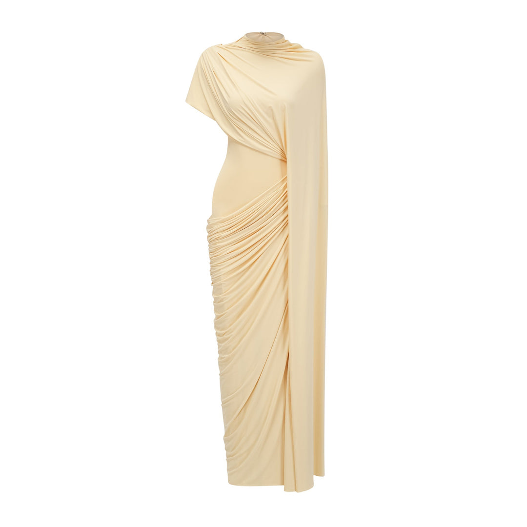 Abito Cerimonia Donna Drappeggio Elegante