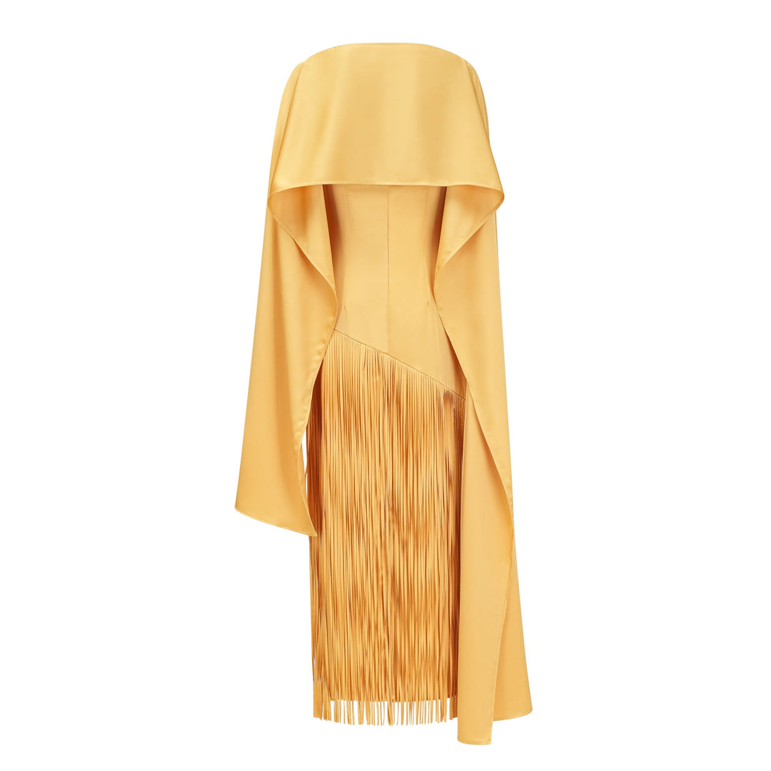 Abito Cerimonia Donna con Frange Elegante