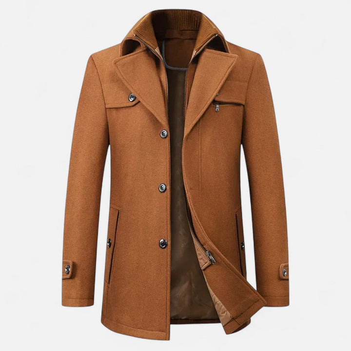 Trench Uomo in Lana Elegante Invernale - Vesarelli