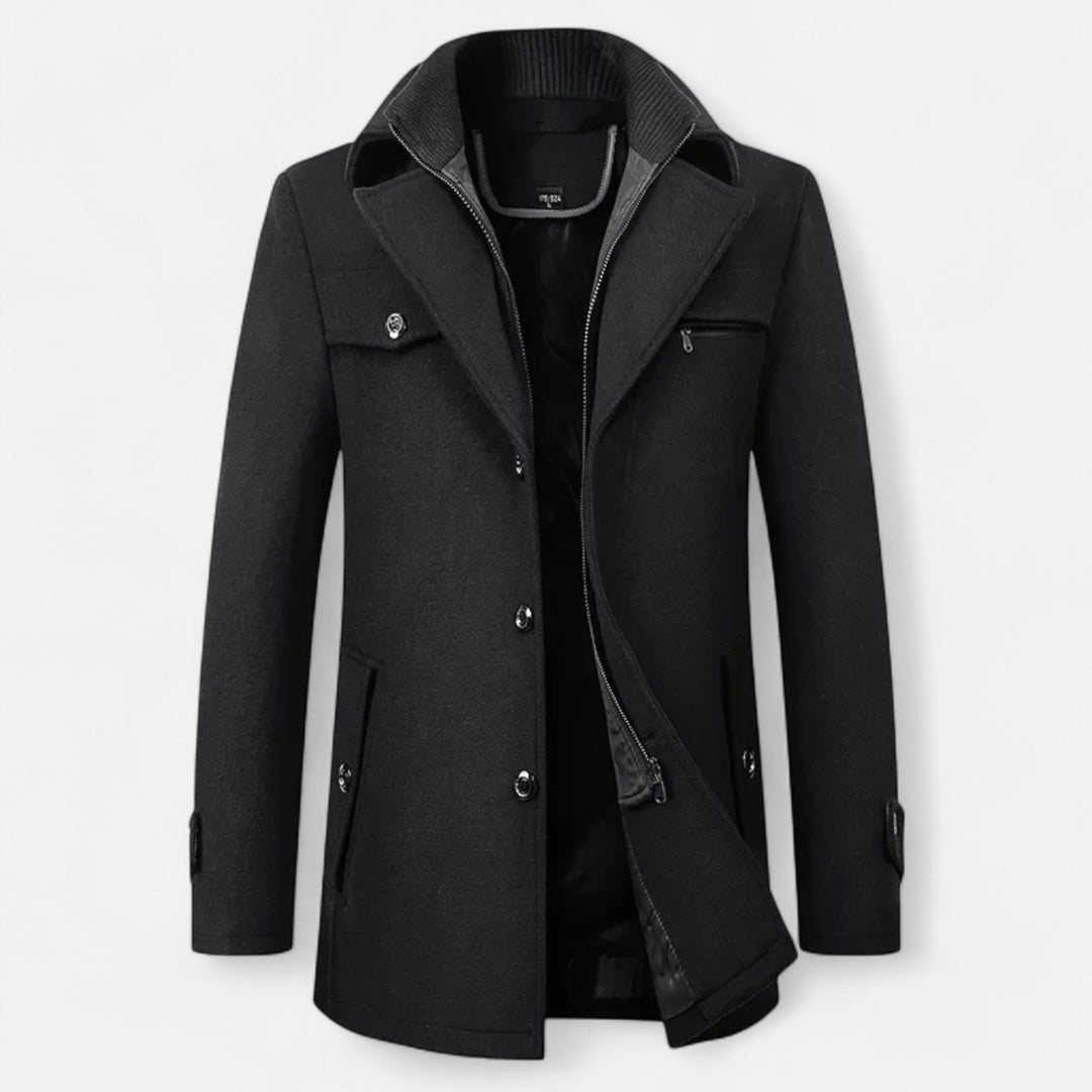 Daan | Elegante e caldo trench invernale classico 6
