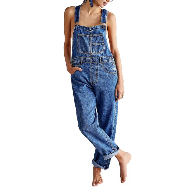 Tuta Donna Denim Casual Vestibilità Comoda - Vesarelli
