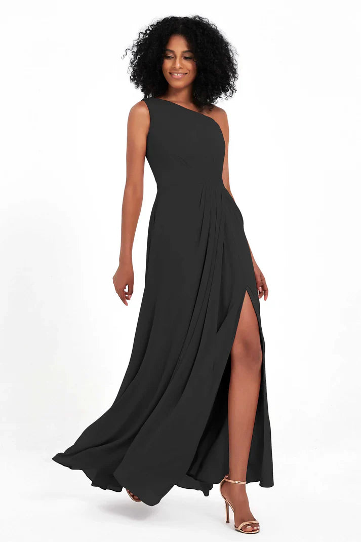 Abito Cerimonia Donna Monospalla Elegante