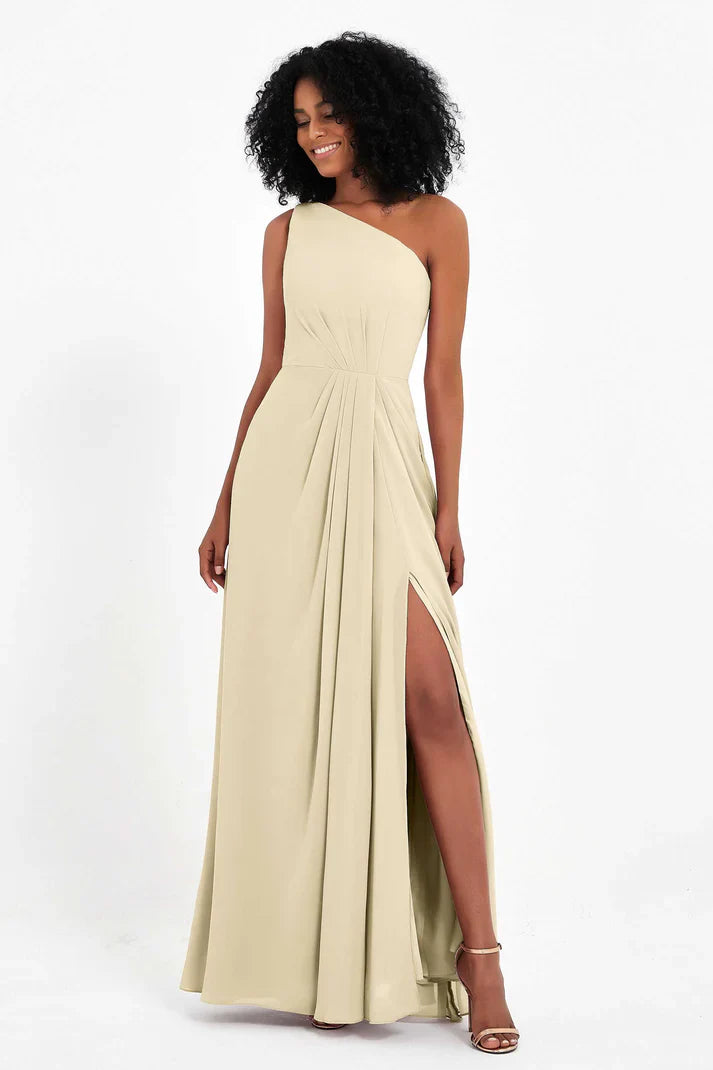 Abito Cerimonia Donna Monospalla Elegante