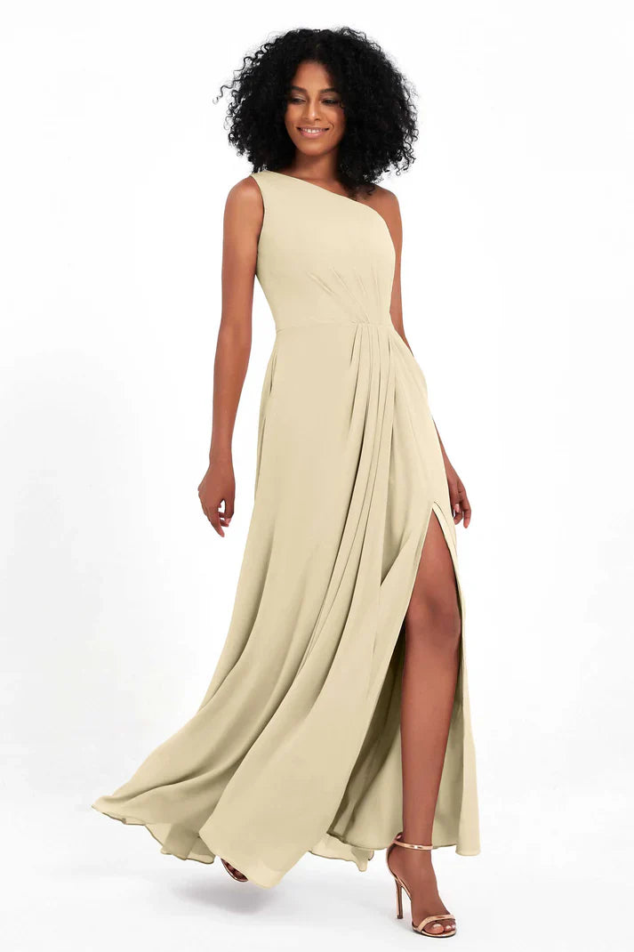 Abito Cerimonia Donna Monospalla Elegante