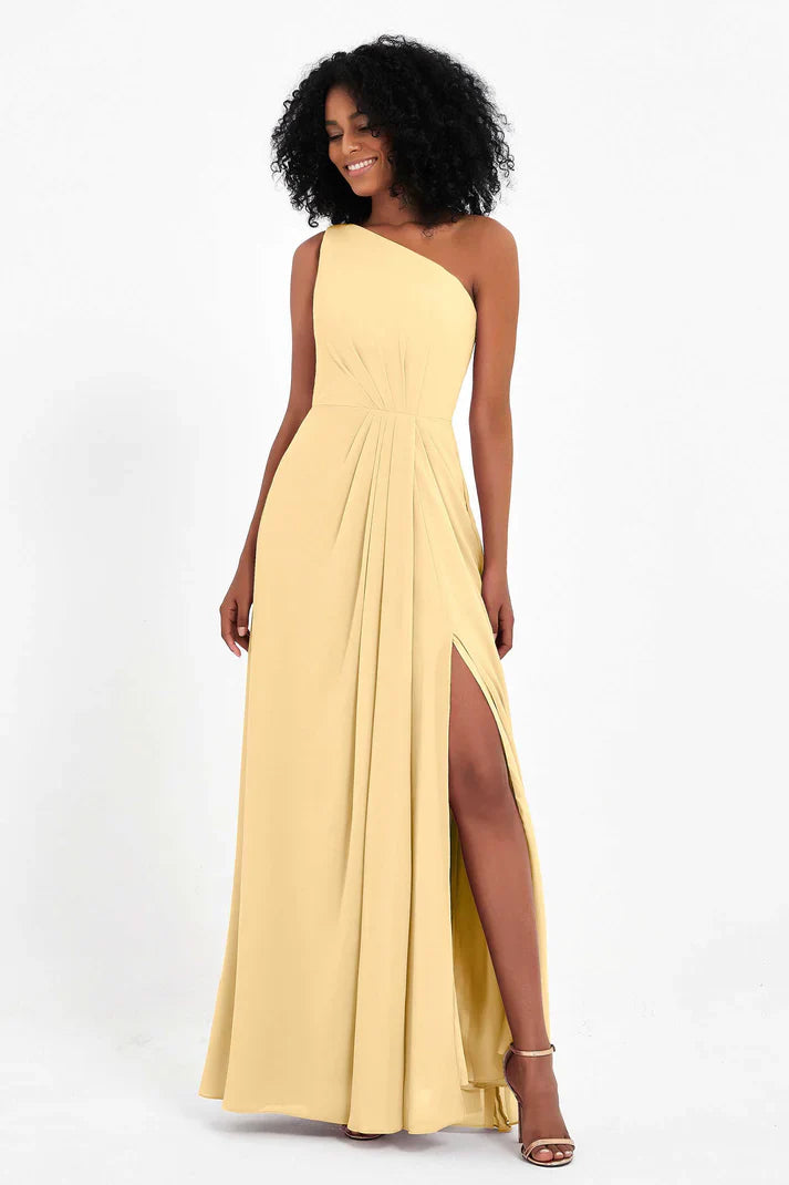 Abito Cerimonia Donna Monospalla Elegante