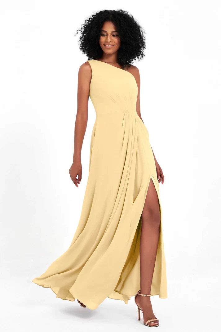 Abito Cerimonia Donna Monospalla Elegante