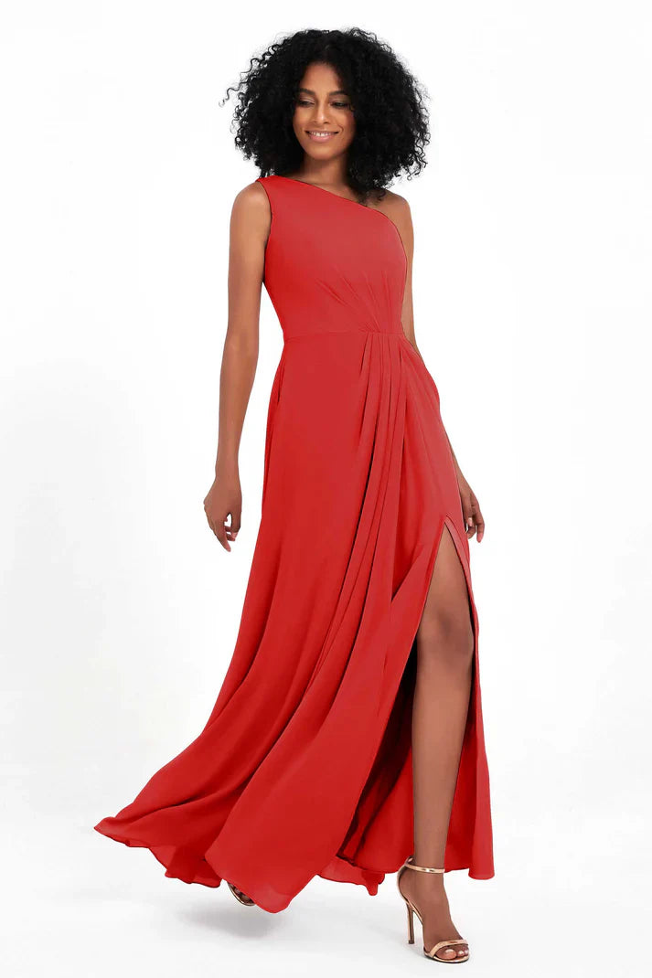 Abito Cerimonia Donna Monospalla Elegante