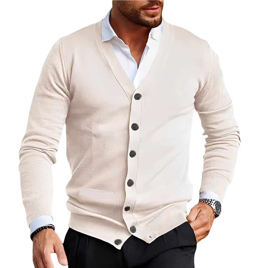 Cardigan Uomo Casual Elegante Vestibilità Regolare - Vesarelli