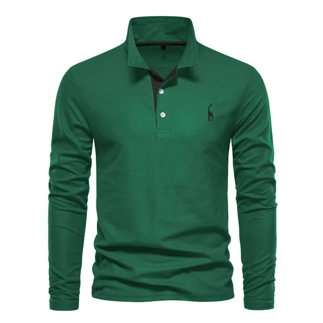 Dario | Polo Uomo Manica Lunga – Elegante, Versatile & Confortevole 11