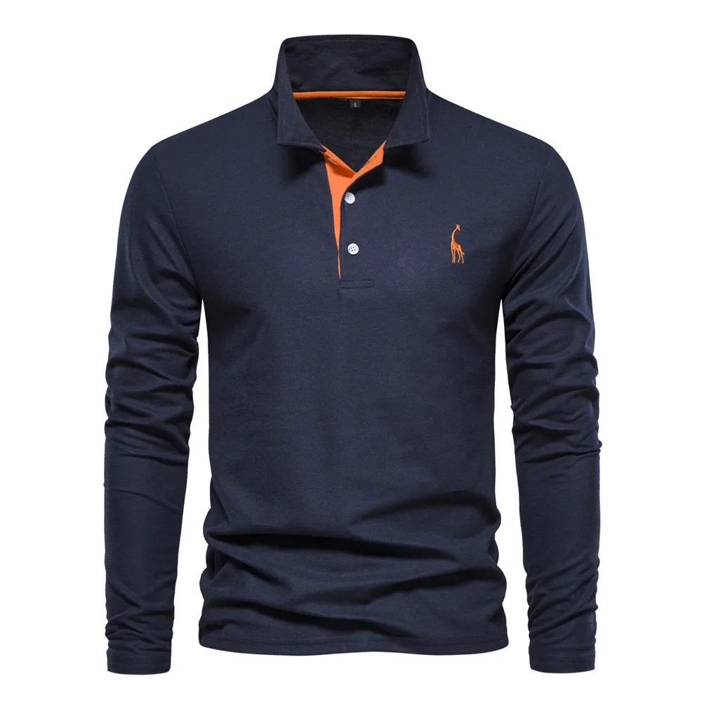 Dario | Polo Uomo Manica Lunga – Elegante, Versatile & Confortevole 2