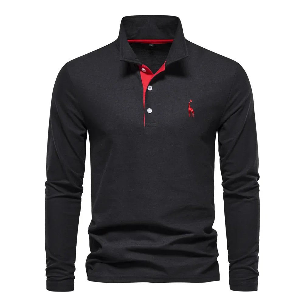 Dario | Polo Uomo Manica Lunga – Elegante, Versatile & Confortevole 4
