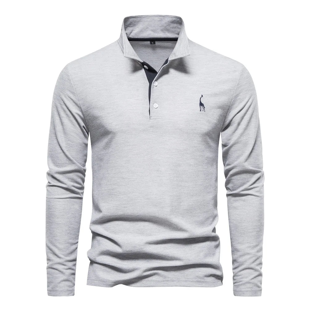 Dario | Polo Uomo Manica Lunga – Elegante, Versatile & Confortevole 5