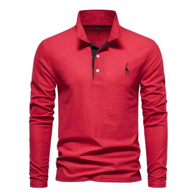 Dario | Polo Uomo Manica Lunga – Elegante, Versatile & Confortevole 9