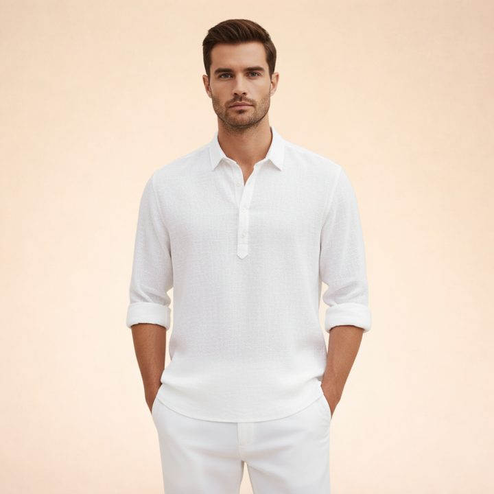 Dario | Polo Uomo Manica Lunga – Traspirante, Leggera & Elegante 4