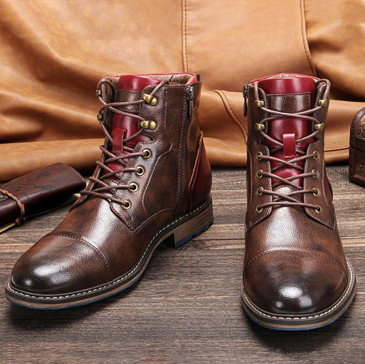 Stivali Oxford Uomo Pelle Eleganti Comfort - Vesarelli